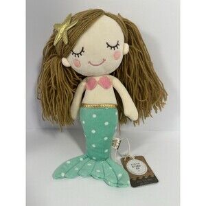 Earth Nymph Mimi the Mermaid Whimsical Plush Stuffed Toy Doll 14" Brown Hair NWT